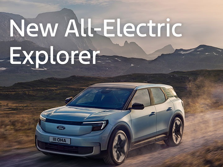 New All-Electric Explorer. Available to order now.