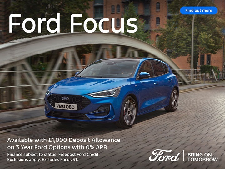 Ford Focus 0% APR on 3 Year Ford Options.